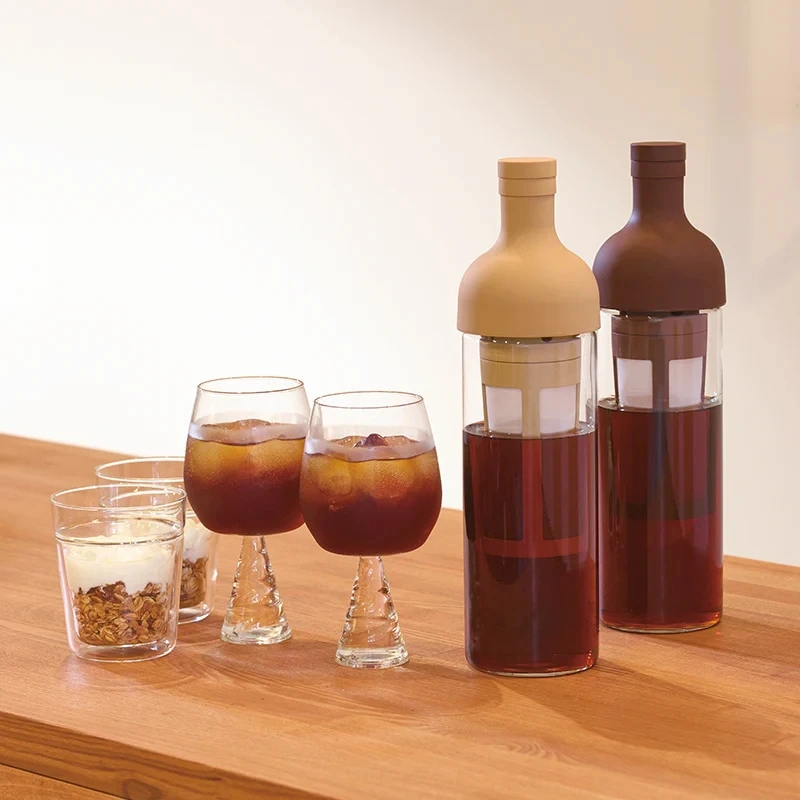 Cold Brew kaffeflaske med filter Chokoladebrun - Hario FIC-70-CBR-EU by Hario color Sort