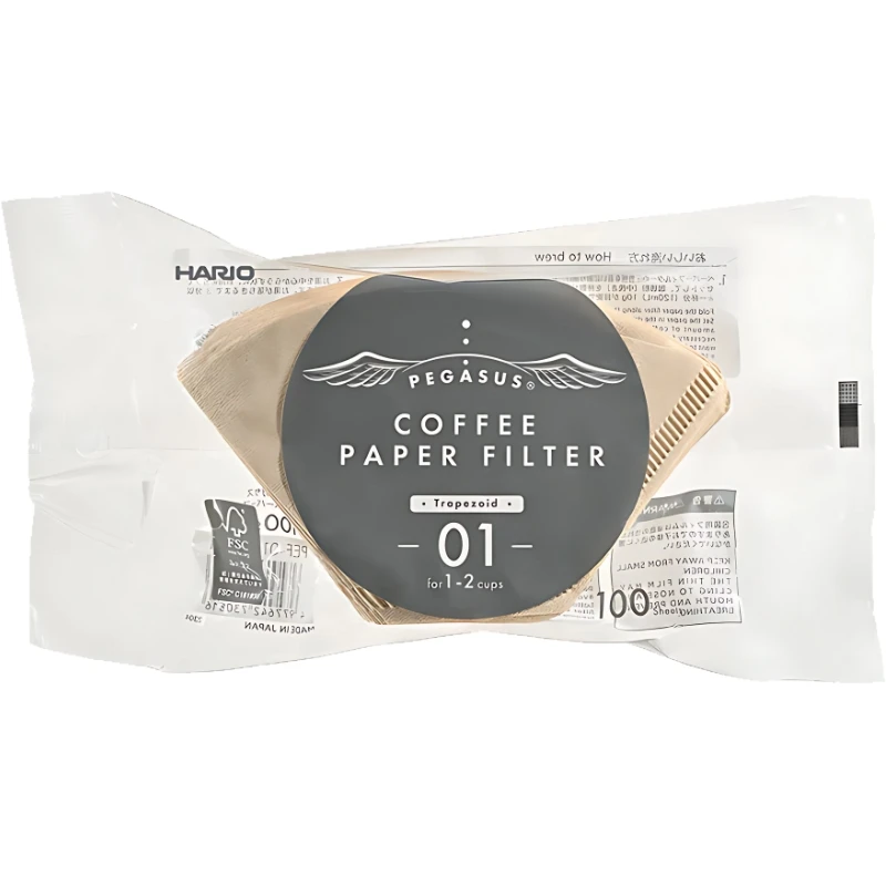 Pegasus Papirfilter 01 Natur 100 stk. - Hario PEF-01-100M by Hario color Sort