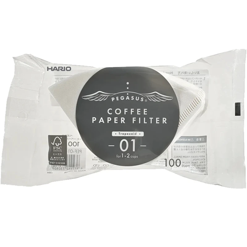 Pegasus Papirfilter 01 Hvide 100 stk. - Hario PEF-01-100W by Hario color Sort
