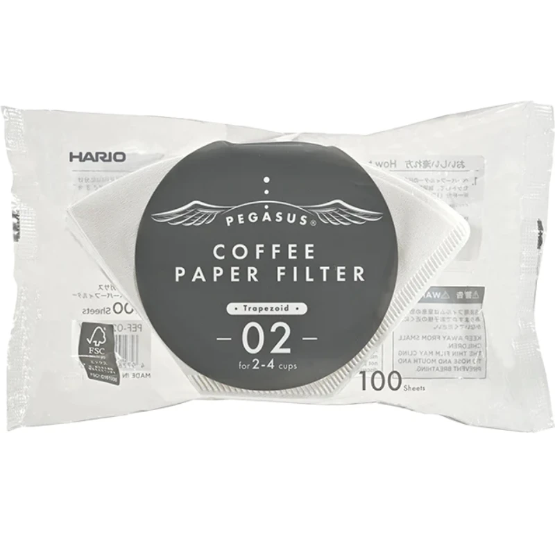 Pegasus Papirfilter 02 Hvide 100 stk. - Hario PEF-02-100W by Hario color Sort