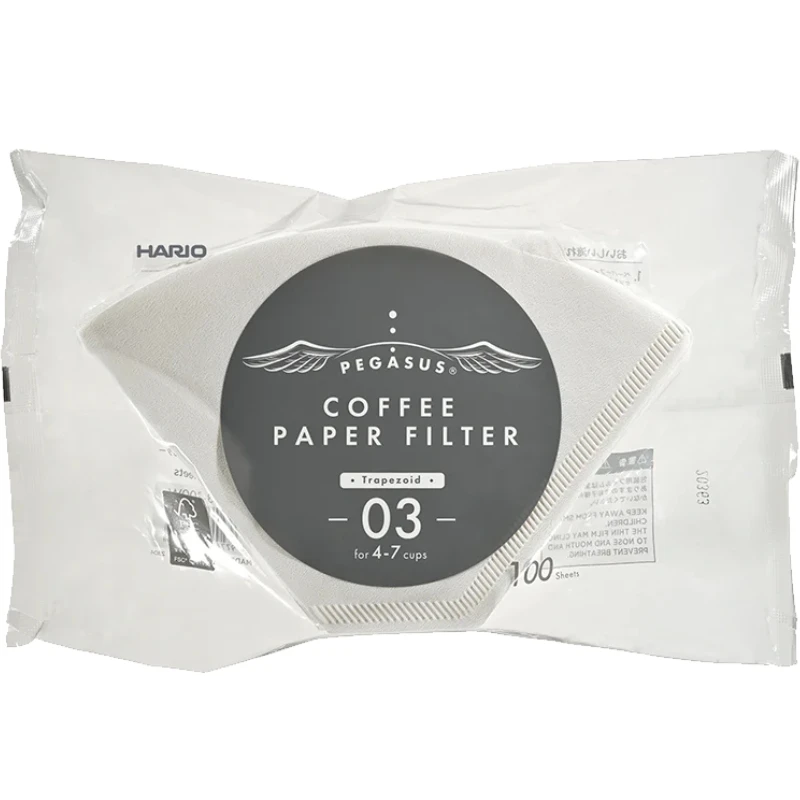Pegasus Papirfilter 03 Hvide 100 stk. - Hario PEF-03-100W by Hario color Sort