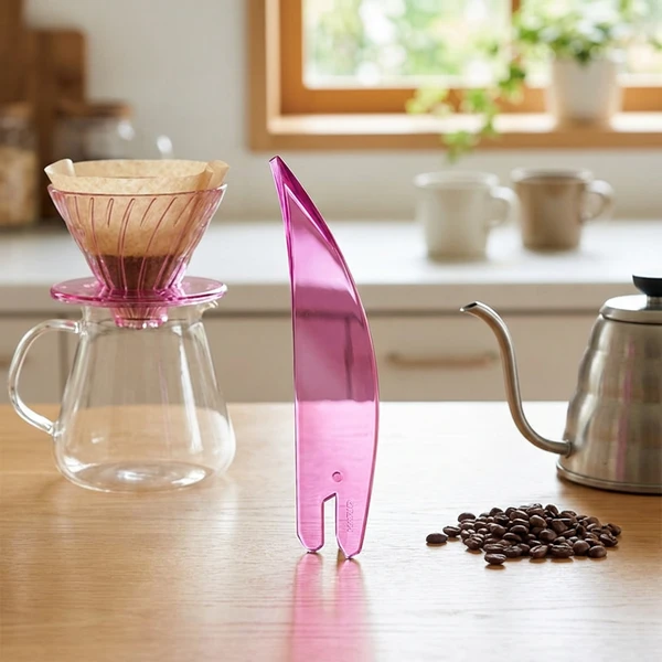 SUIREN Rib sæt med 6 dele, transparent pink - Hario RIB-6-TPR by Hario color Sort
