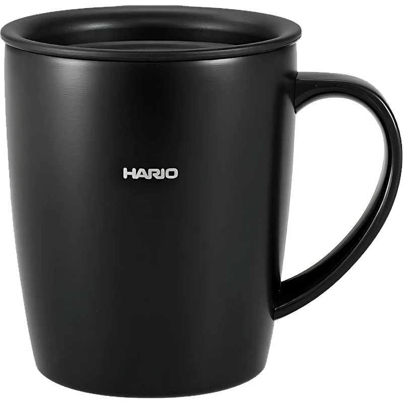 Isoleret termokop med låg 300 ml - Hario SMF-300-B by Hario color Sort