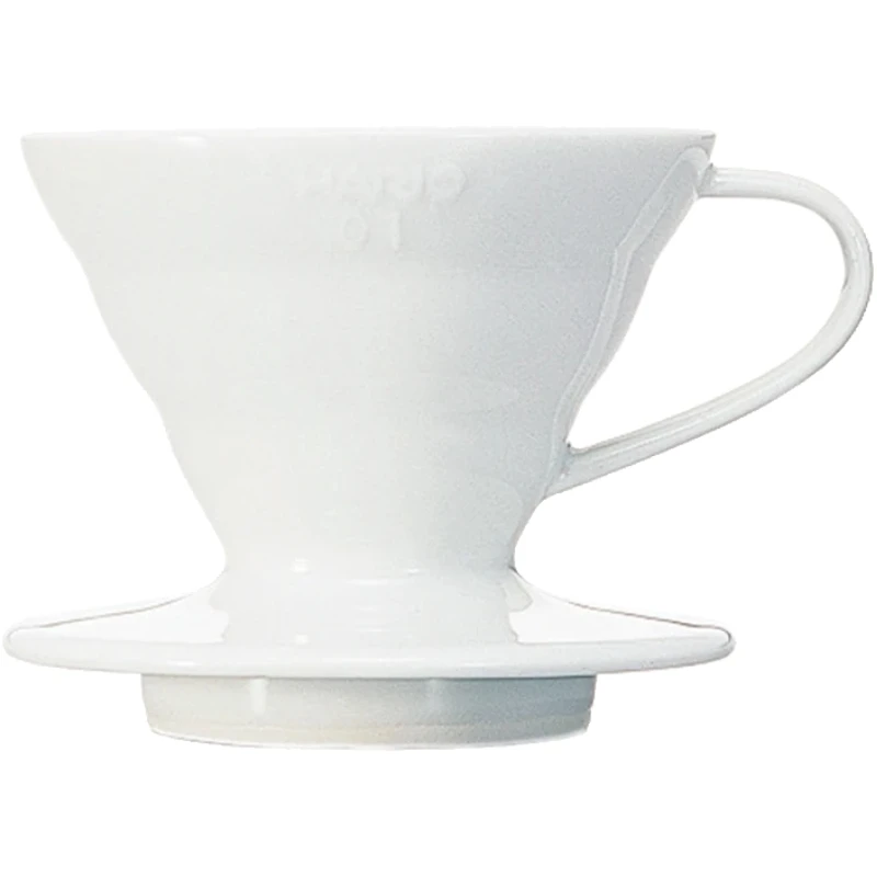 V60 Kaffedripper 01 Keramik / Hvid - Hario VDCR-01-W by Hario color Sort