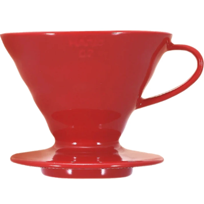 V60 Kaffedripper 02 Keramik / Rød - Hario VDCR-02-R by Hario color Sort