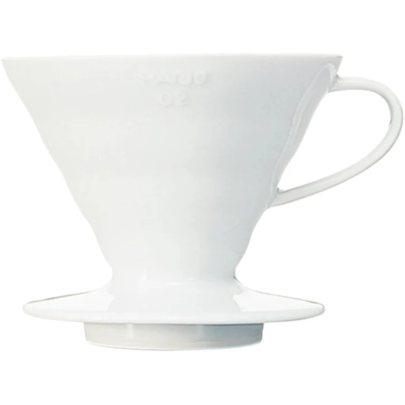 V60 Kaffedripper 02 Keramik / Hvid - Hario VDCR-02-W by Hario color Sort