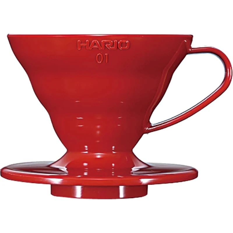 V60 Kaffedripper 01 / Rød (PP) - Hario VDR-01-R by Hario color Sort