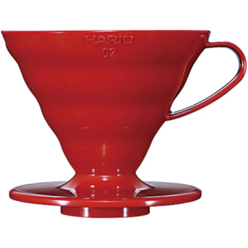 V60 Kaffedripper 02 / Rød (PP) - Hario VDR-02-R by Hario color Sort
