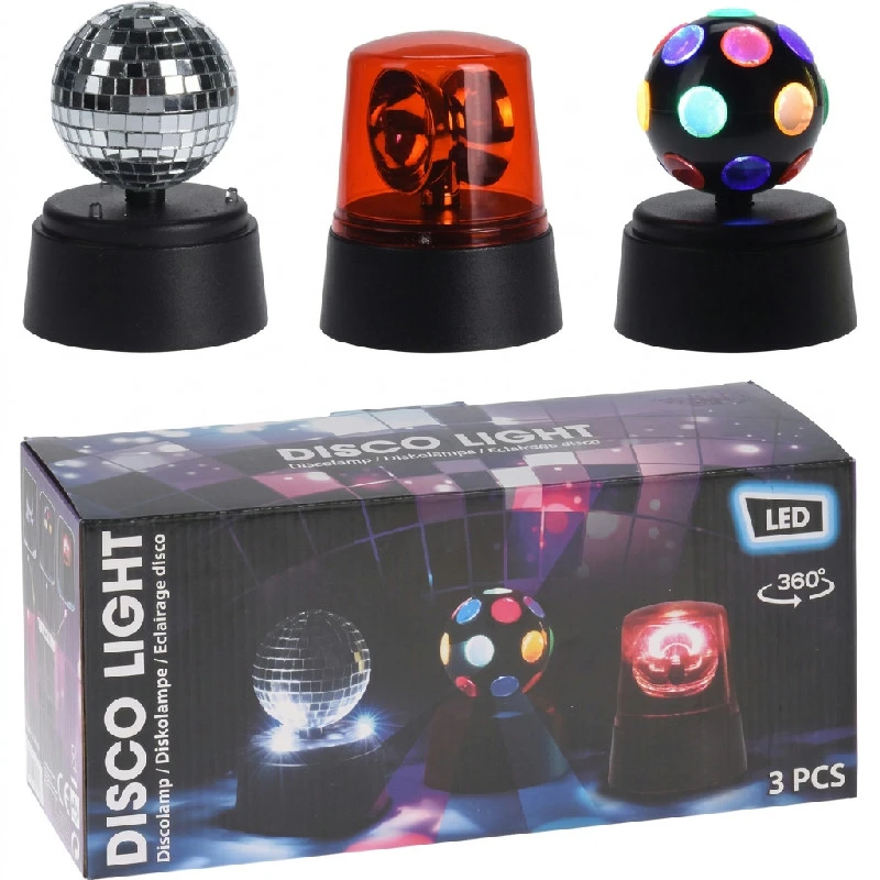 Koop Diskolys sæt 3 stk. 109500170 by Koop color Sort