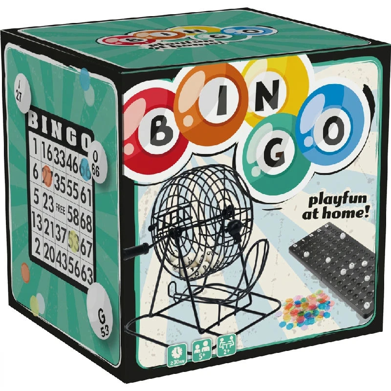 Bingo spil sæt PP 18x18x16 cm 497200240 by Koop color Sort