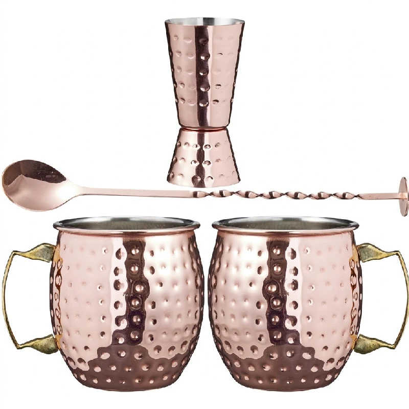 Cocktail sæt Moscow Mule 4 stk. A15000100 by Koop color Sort