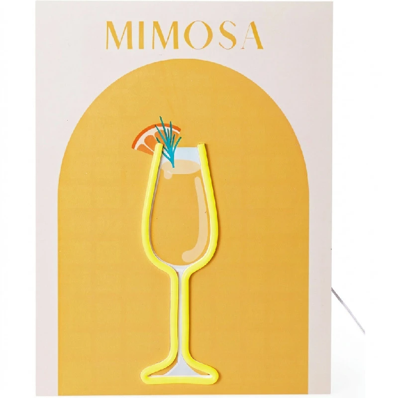 Vægdekoration neon Cocktails 40 cm NE1100000 by Koop color Sort