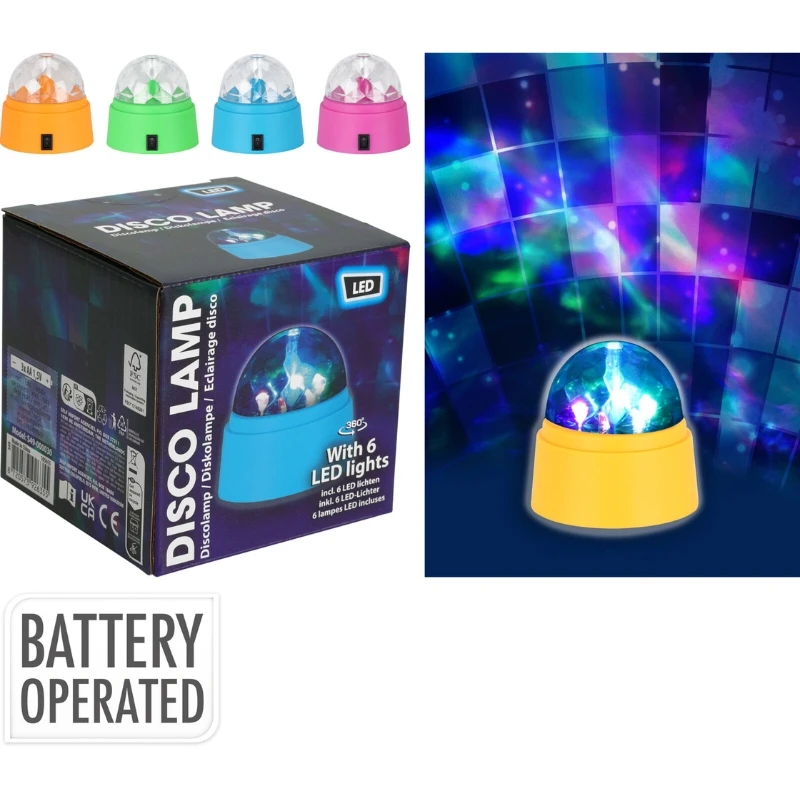 Diskolampe Ø9xH10 cm S49000030 by Koop color Sort