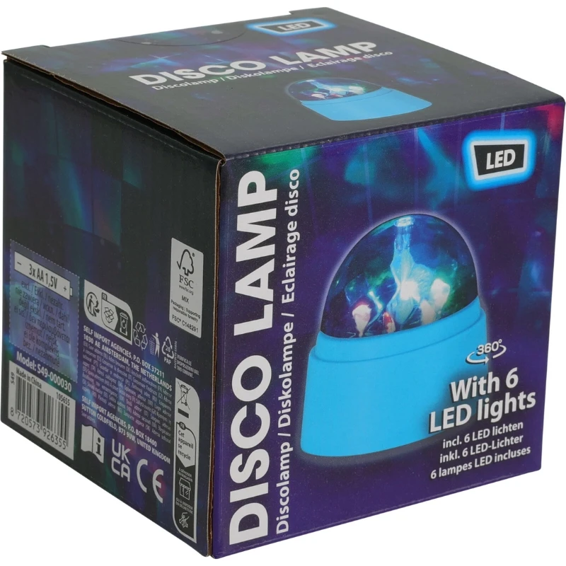 Diskolampe Ø9xH10 cm S49000030 by Koop color Sort