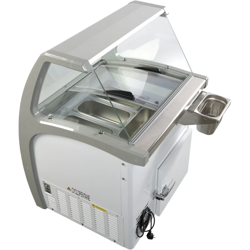 Display Isdisk Plads til 4 iskantiner - SIC4WB - Scandomestic 23424510000SIC4WB by Scandomestic color Sort