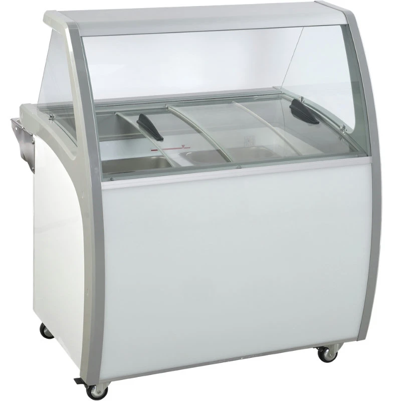 Display isdisk med plads til 6 iskantiner - SIC6WB - Scandomestic 23424510000SIC6WB by Scandomestic color Sort