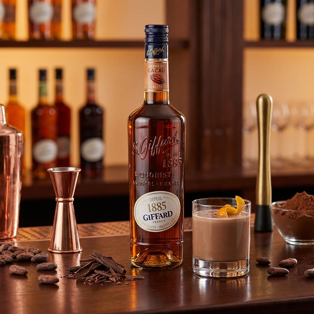 Giffard Liqueur Creme de Cacao Brown FL 70 63250 by GIFFARD color Sort