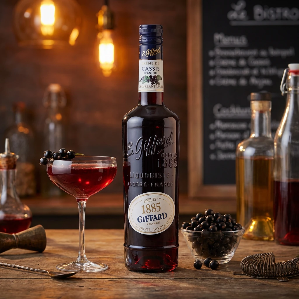 Giffard Liqueur Creme de Cassis d'Anjou FL 70 63287 by GIFFARD color Sort