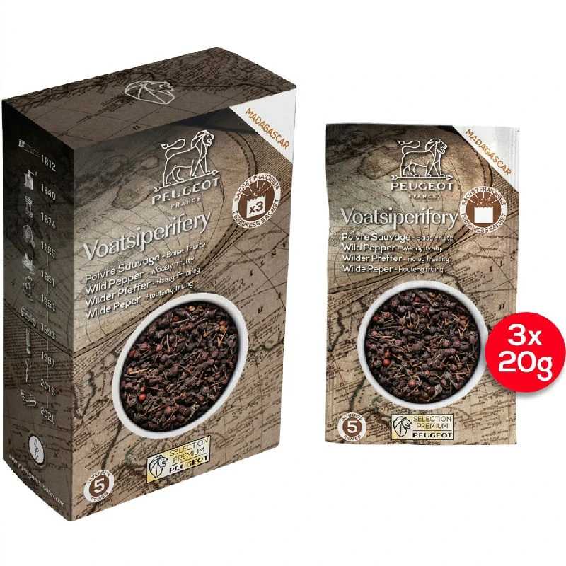 Peugeot Voatsiperifery Peber 60 g 42493 by Peugeot color Sort