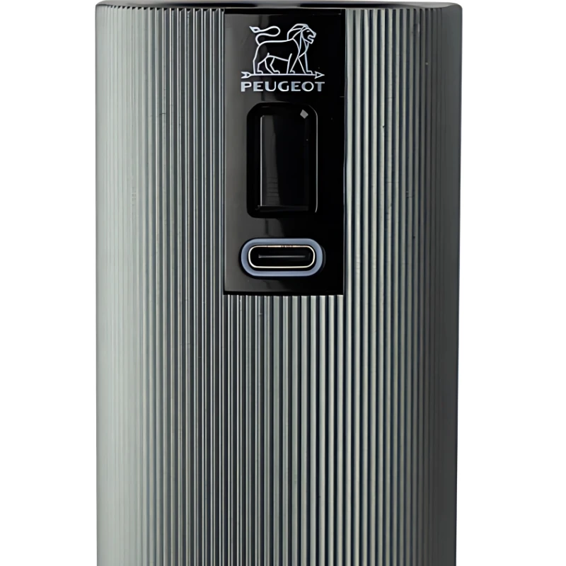 Peugeot Line Elektrisk Peberkværn Aluminium Carbon 15 cm 43148 by Peugeot color Sort