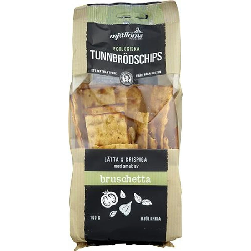 Øko Tyndbrødschips Bruschetta 100g 14031 by Deli Drengene color Sort