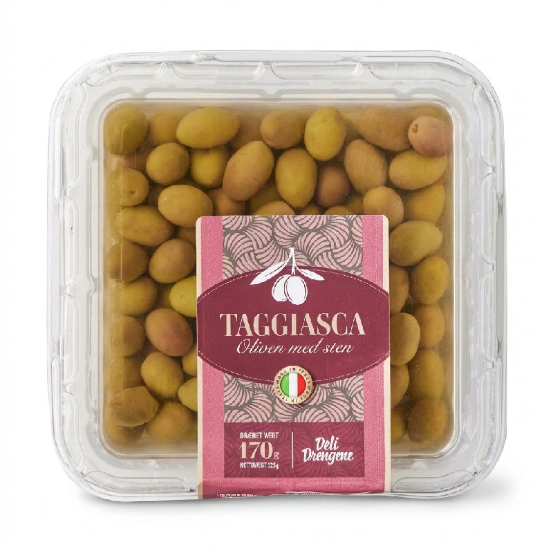 Taggiasca Oliven i Saltlage 170g 2175 by Deli Drengene color Sort
