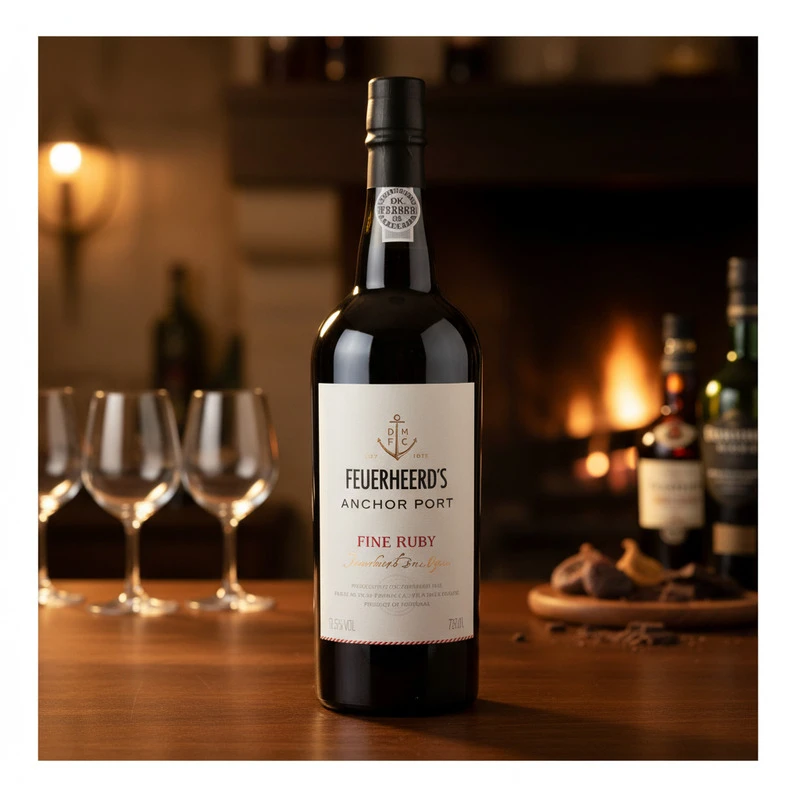 Portvin Fine Ruby 0,75 L – Feuerheerds 25069 by Feuerheerds color Sort
