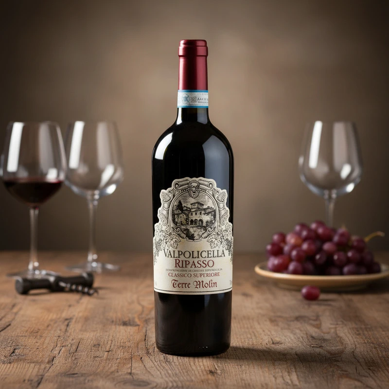 Valpolicella Superiore Ripasso DOC 0,75 L – Terre Molin 25376 by Terre Molin color Sort