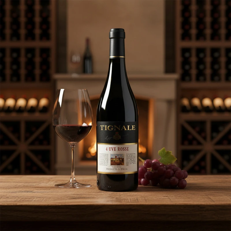 Tignale 4 Uve Rosse Rødvin 0,75 L 25380 by Tignale color Sort