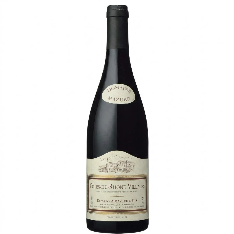 Côtes du Rhône Villages 0,75 L – Domaine Mazurd 25900 by Domaine Mazurd color Sort