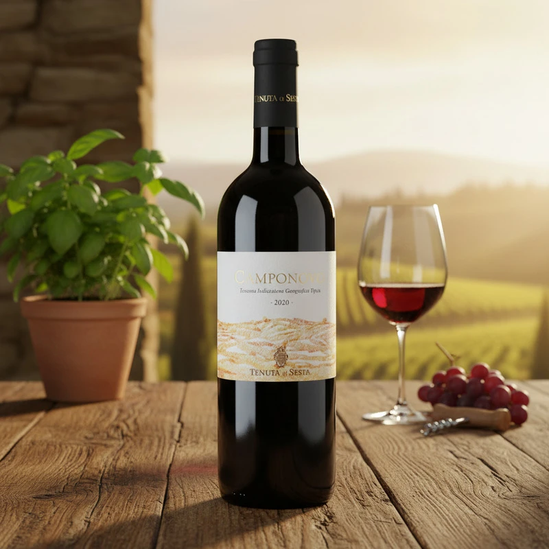 Camponovo Rosso Toscana IGT 2023 0,75 L – Tenuta di Sesta 26011 by Tenuta di Sesta color Sort