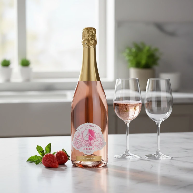 Liberté Rosé Sekt alkoholfri 0,75 L – Lergenmüller 26457 by Lergenmüller color Sort