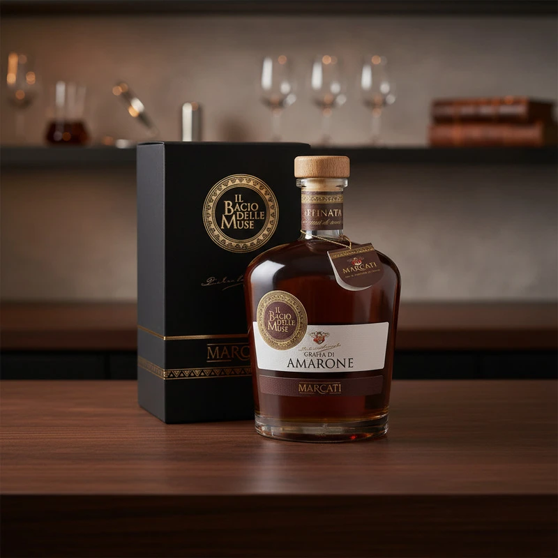 Grappa Amarone Il Bacio 40 % 0,70 L – Marcarti 26912 by Marcarti color Sort