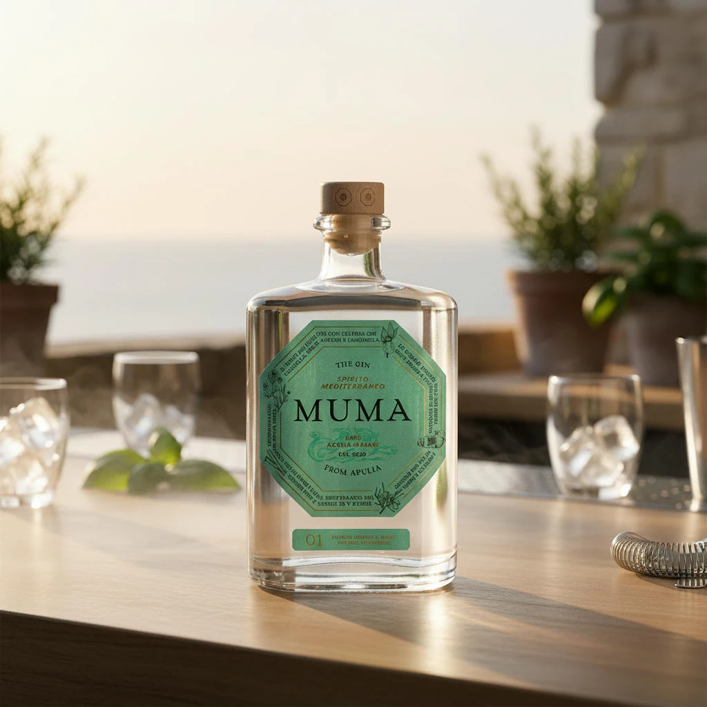 Gin con Acqua di Mare 41,8 % 0,50 L – Muma 26970 by Muma color Sort