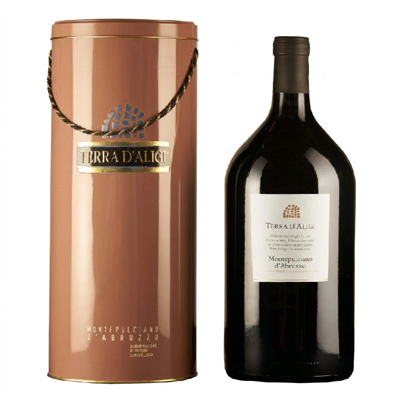 Montepulciano d’Abruzzo DOC 3 L stålrør – Terra d’Aligi 25020 by Terra d’Aligi color Sort