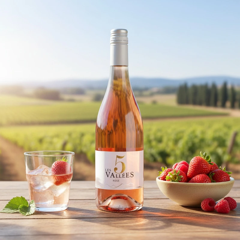 Les 5 Vallées Rosé 0,75 L – Paul Mas 25800 by Paul Mas color Sort