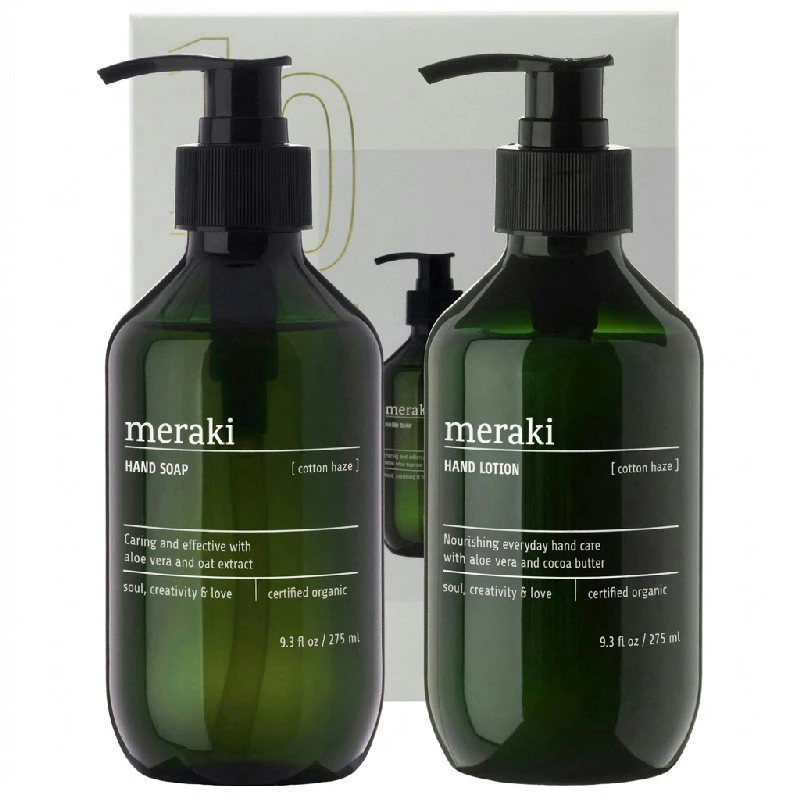 Meraki Cotton Haze Håndpleje Gaveæske 2 x 275 ml 309774005 by Meraki color Grøn