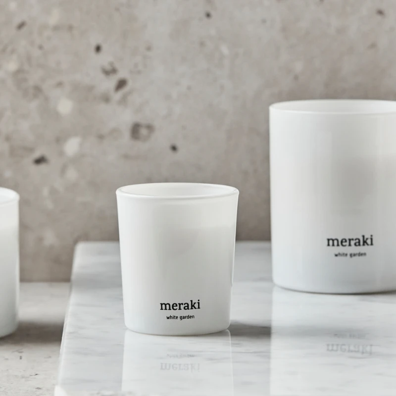 Meraki Duftlys, White garden, Hvid 2 stk. 366650100 by Meraki color Hvid