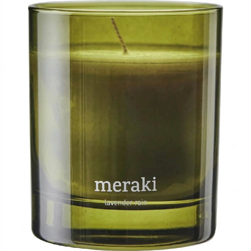 Meraki Duftlys Lavender Rain, Grøn Høj 200 g 366650202 by Meraki color Grøn