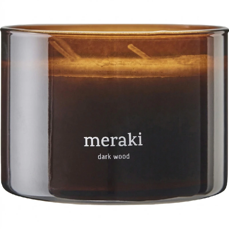 Meraki Duftlys, Dark wood, Brun Stor 366650305 by Meraki color Brun