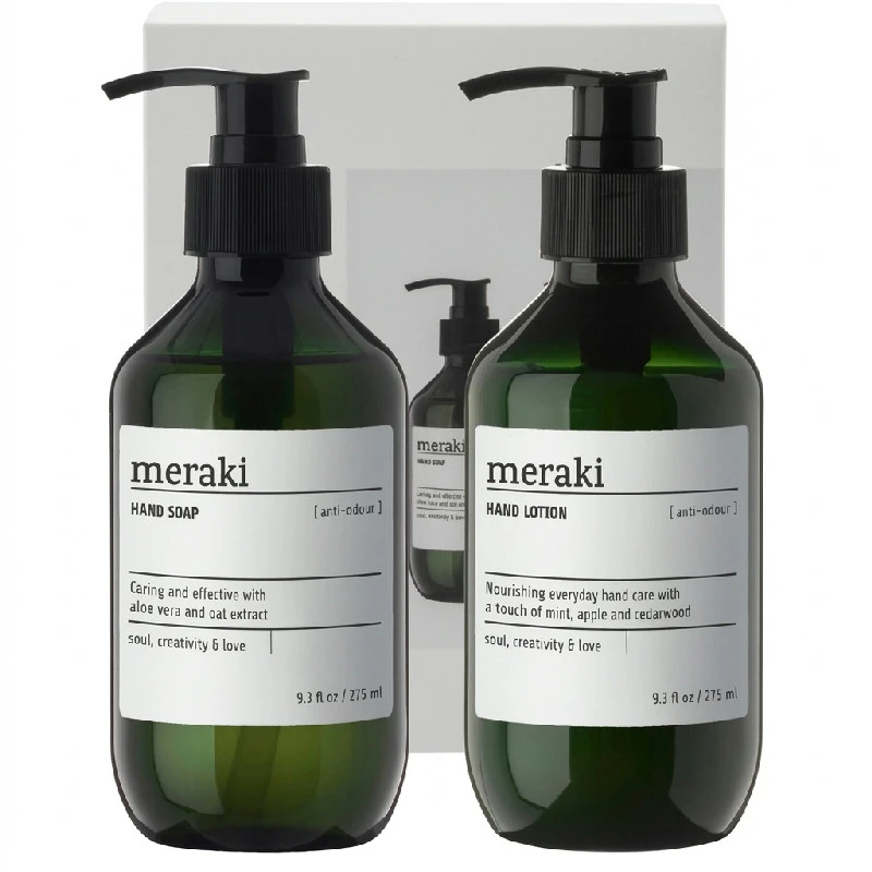 Meraki Anti-odour Håndpleje Gaveæske 2 x 275 ml 309770426 by Meraki color Grøn