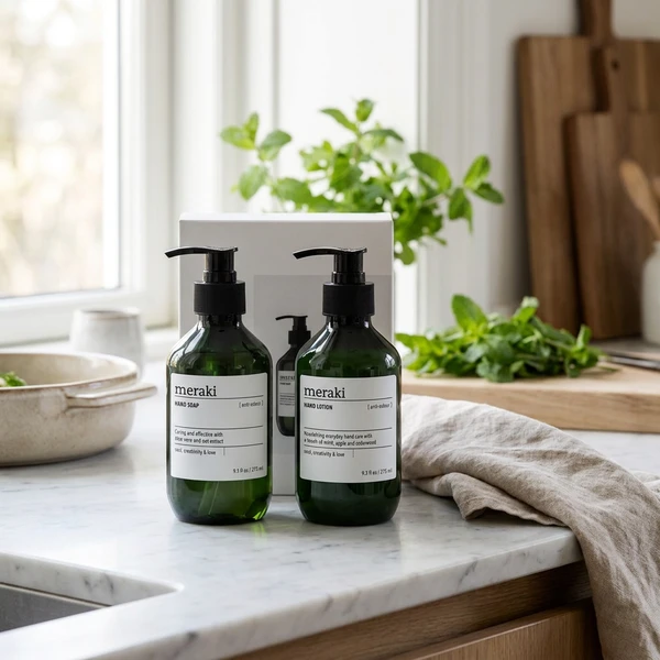 Meraki Anti-odour Håndpleje Gaveæske 2 x 275 ml 309770426 by Meraki color Grøn