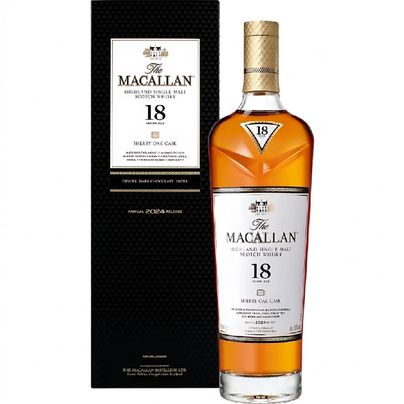 Macallan Sherry Oak 18 YO Highland Single Malt FL 70 2024 100122682024 by MACALLAN color Sort