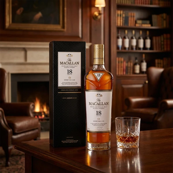 Macallan Sherry Oak 18 YO Highland Single Malt FL 70 2024 100122682024 by MACALLAN color Sort
