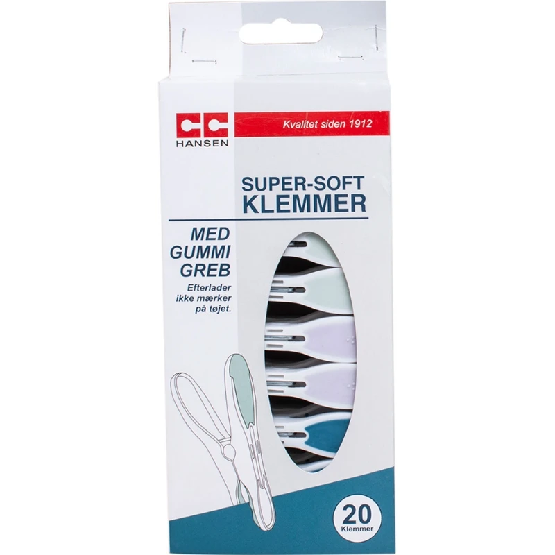 CC Hansen Super-soft klemmer i plast 1263AG by CC Hansen color Assorteret