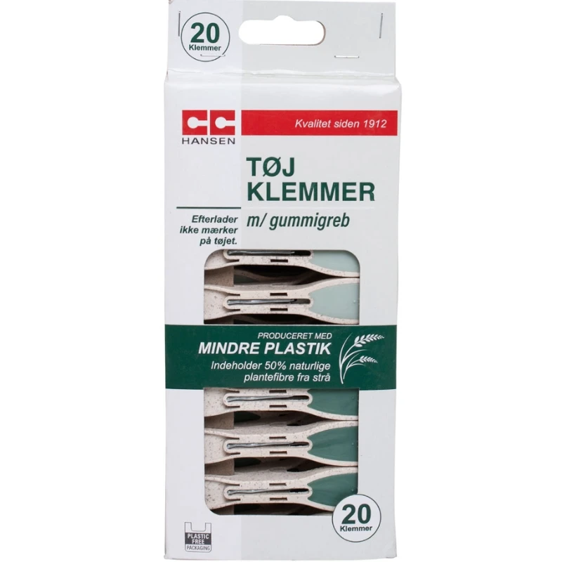 Tøjklemmer med gummigreb | CC Hansen 1267AG by CC Hansen color Assorteret