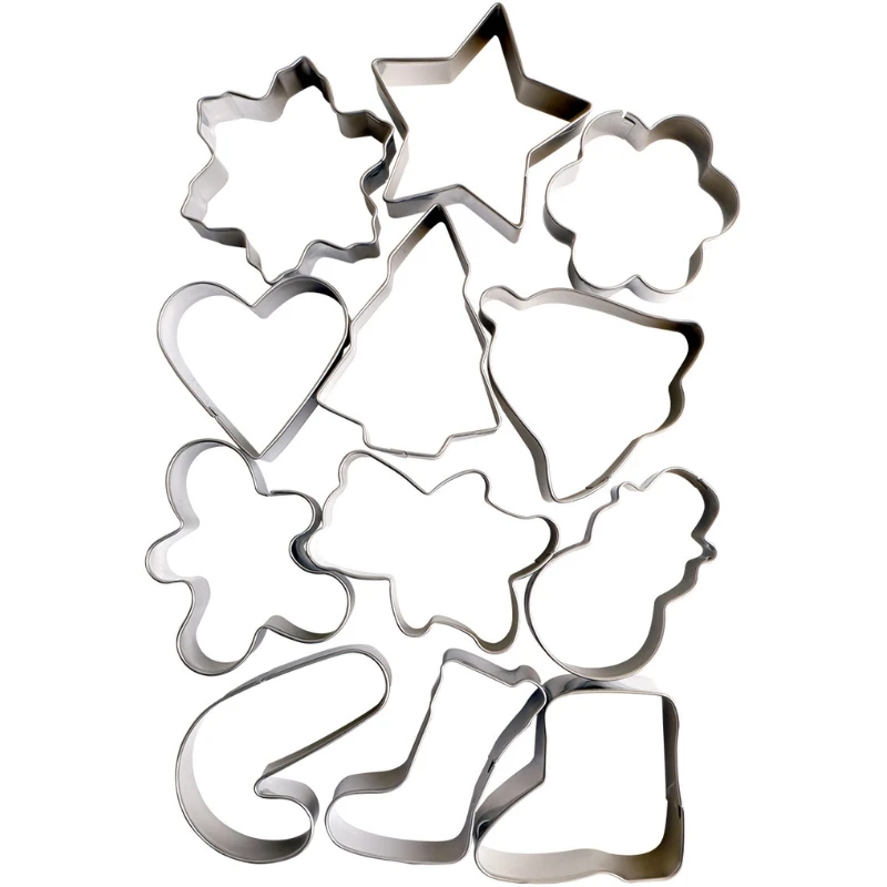 Udstiksforme til Julefigurer 12 stk. - Royal Series 12729AG by Royal Series color Standard