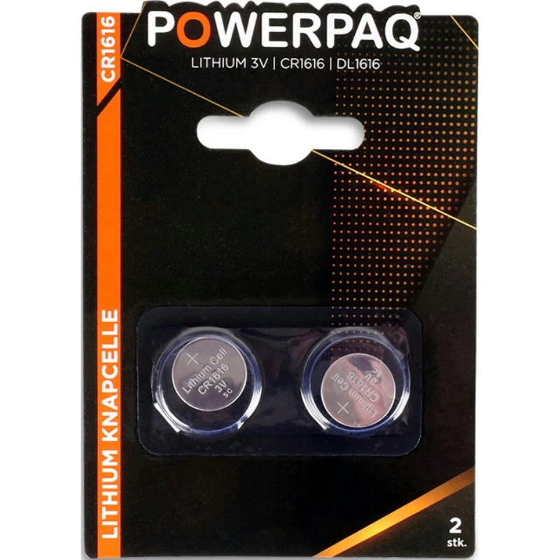 Batterier | Lithium CR1616 3V | PowerPaq 12932AG by PowerPaq color Sølv