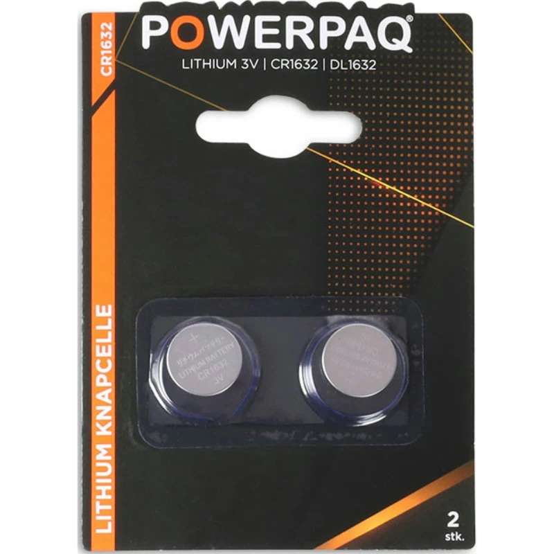 Batterier | Lithium CR1632 | PowerPaq 12934AG by PowerPaq color Sølv
