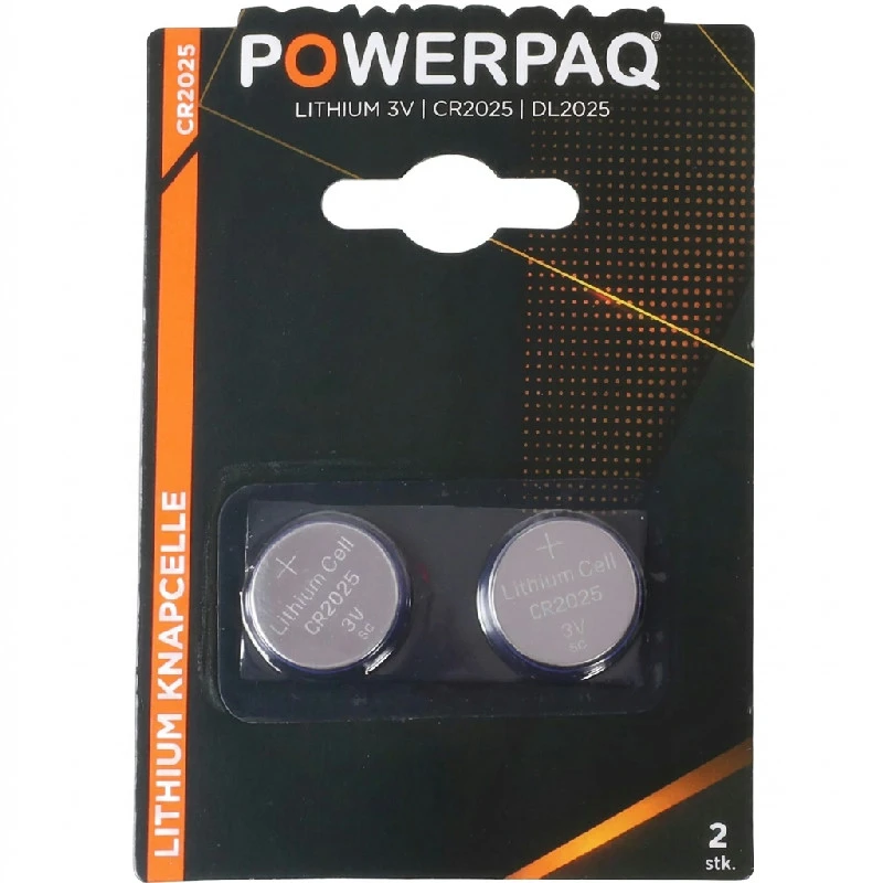 Batterier | Lithium CR2025 | PowerPaq 12936AG by PowerPaq color Sølv